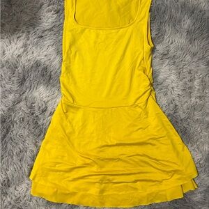 Bright Yellow Sleeveless Dress